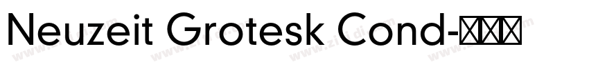 Neuzeit Grotesk Cond字体转换